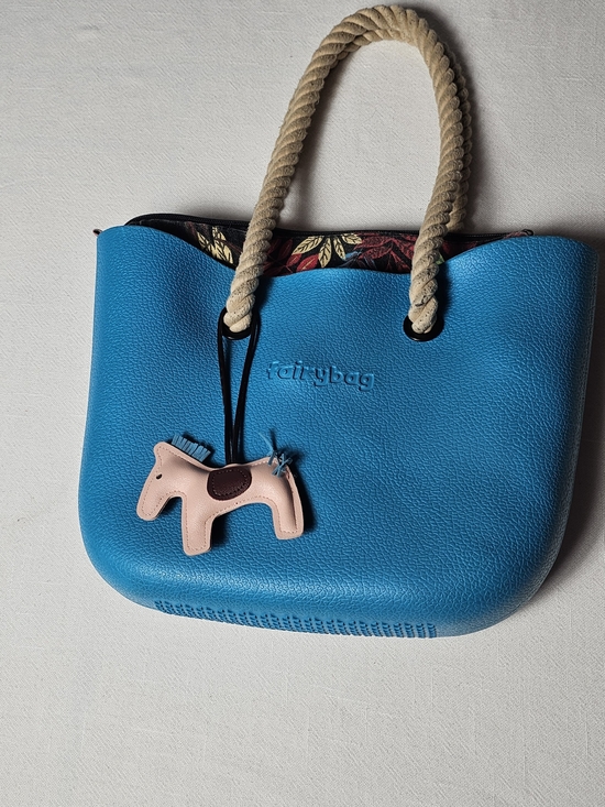None Handbags - Fairybag rubber tote Blue